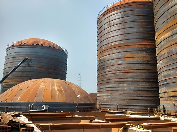 雨城焦粉钢板仓